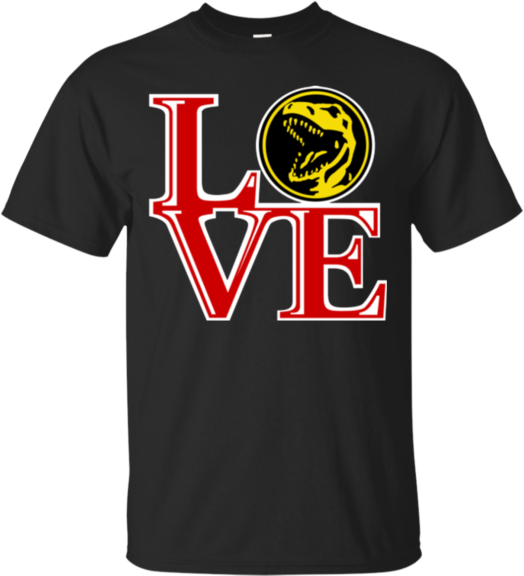 Red Ranger Love T-shirt - Blue Ranger Love T-shirt (1155x1155), Png Download