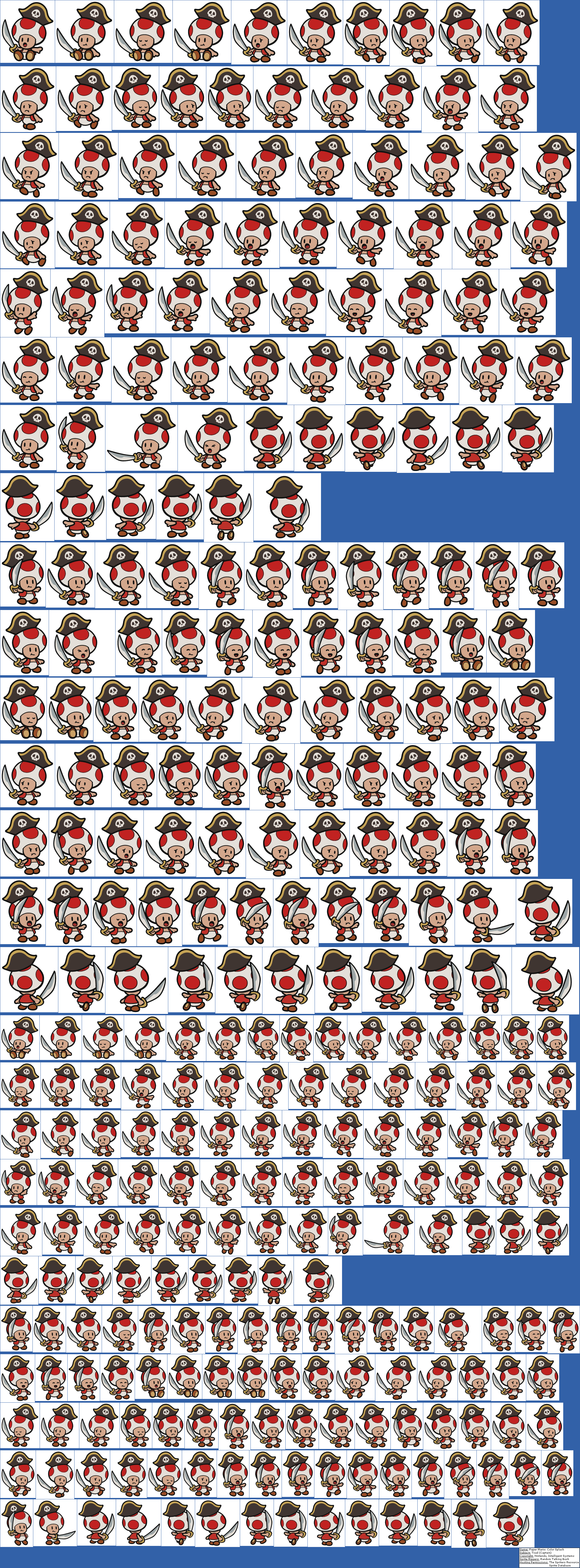 Click For Full Sized Image Toad - Paper Mario: Color Splash (2179x5889), Png Download