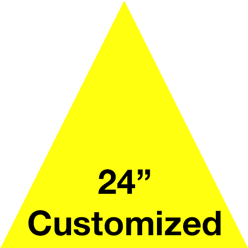 24 Yellow Triangle Set Of 2 Product - Yellow Octagon (700x500), Png Download