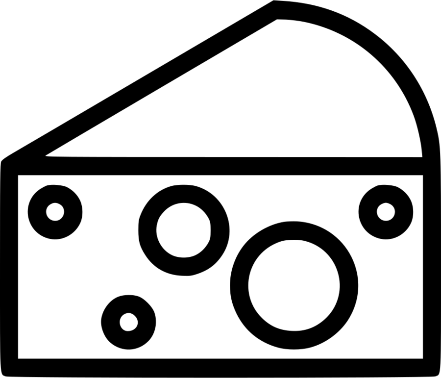 Download Outline Image Of Cheese Clipart Goat Cheese - Cheese Line Icon (900x771), Png Download