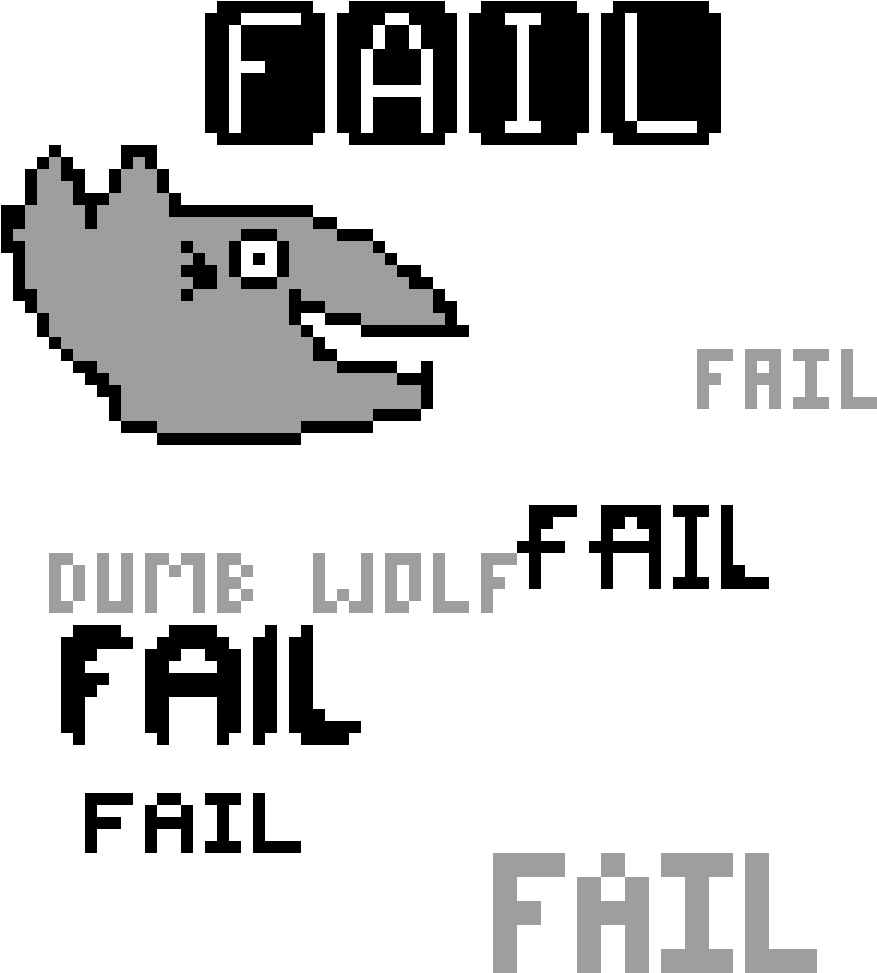 Wolf Drawing Fail - 8 Bit Twitter (1200x1200), Png Download