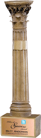 Corinthian Greek Pillar Trophy Award - Award (580x580), Png Download