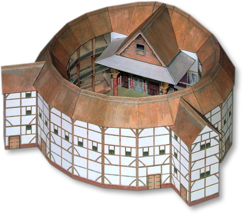 Globe Theatre, London (790x695), Png Download