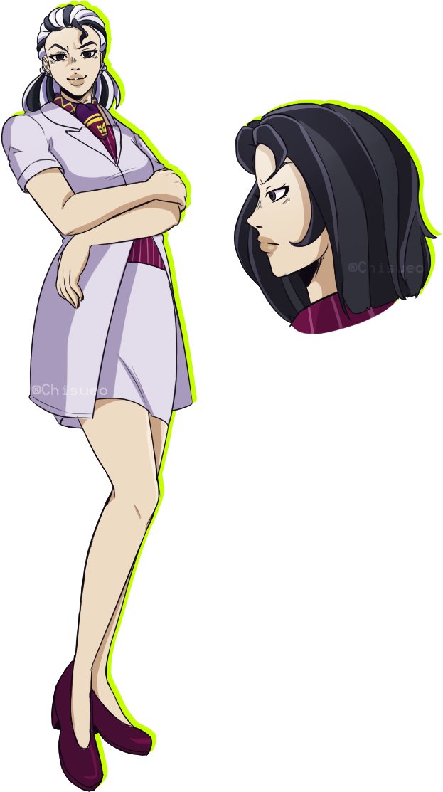 A Weird Girl With Doddles A New Genderbends From Jjba - Rule 63 Yoshikage Kira (736x1176), Png Download