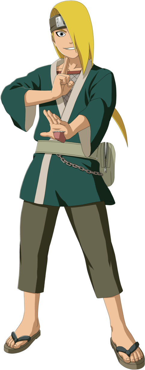 Deidara Pr Eacute Akatsuki Full Hd By Manodorfo-d7biu8x - Naruto Young Deidara (602x1327), Png Download