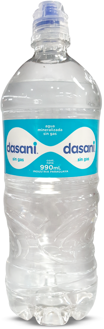 Agua Mineralizada S/gas 990ml Dasani Botella - Botella De Agua Dasani (731x1300), Png Download