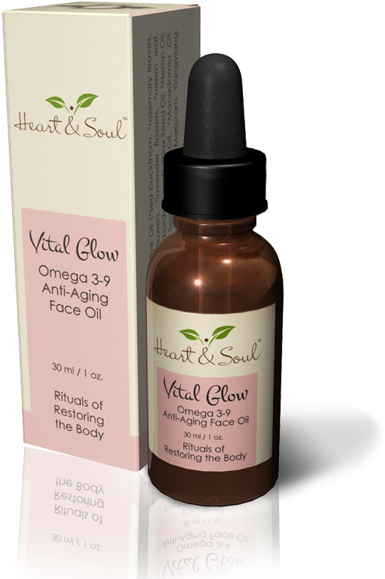 Vital Glow Omega 3-9 Face Oil - Cosmetics (663x1094), Png Download