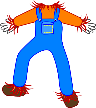 Body Scarecrow Clipart - Scarecrow Clip Art (402x593), Png Download