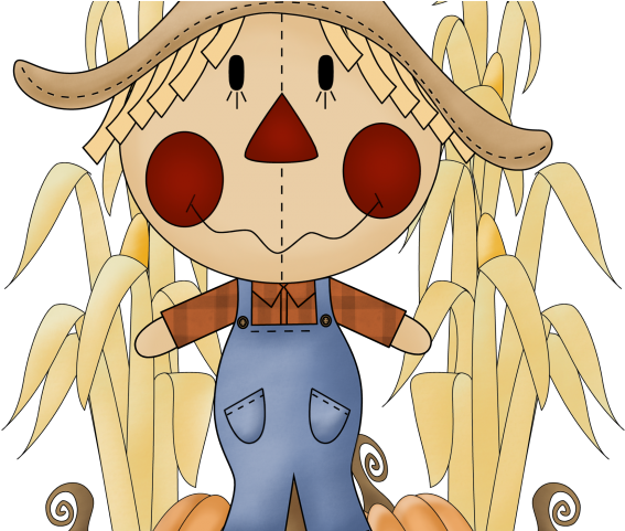 Scarecrow Clipart Primitive - Transparent Background Autumn Clipart (640x480), Png Download