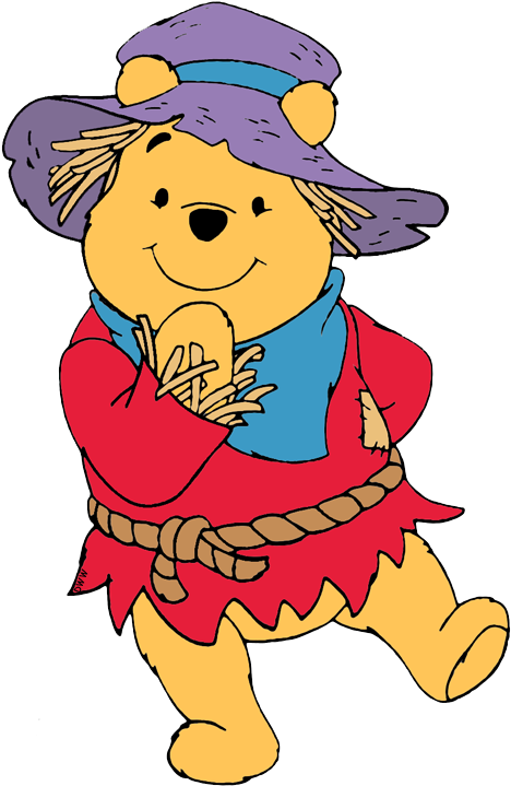 Scarecrow Winnie - Winnie The Pooh Scarecrow (471x727), Png Download
