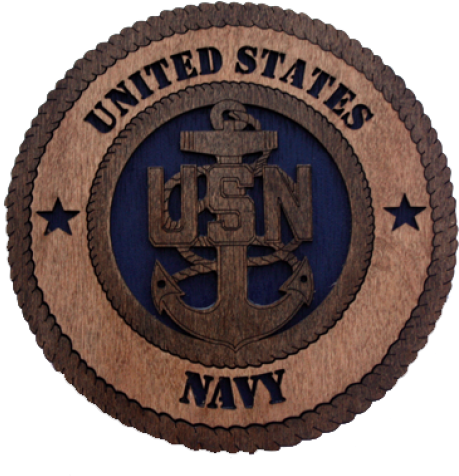 Navy Fouled Anchor Plaque - Emblem (500x500), Png Download