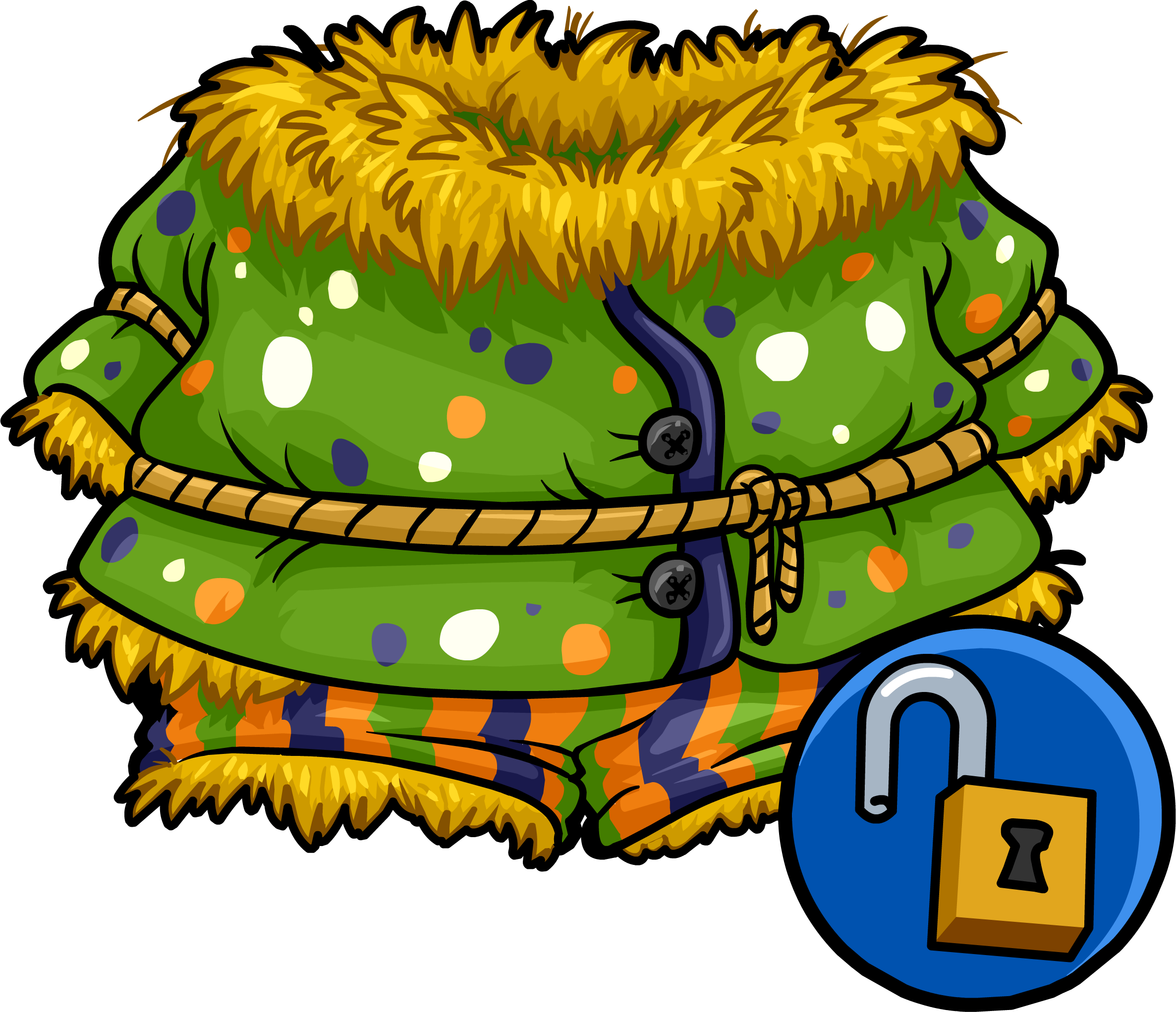 Silly Scarecrow Outfit Unlockable Icon (2373x2043), Png Download