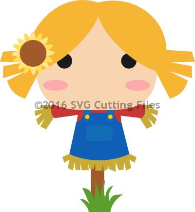 Chibi Scarecrow Girl - Chibi (400x435), Png Download