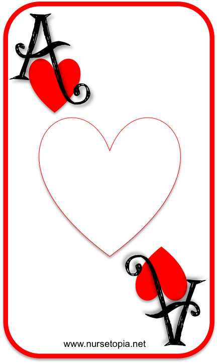 Aces Front Nursetopia - Heart (434x788), Png Download