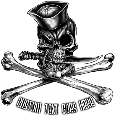 Jolly Roger Navy Tattoo (428x428), Png Download