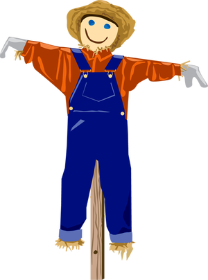 Preschool Scarecrow Clipart - Hayride Clip Art (300x404), Png Download