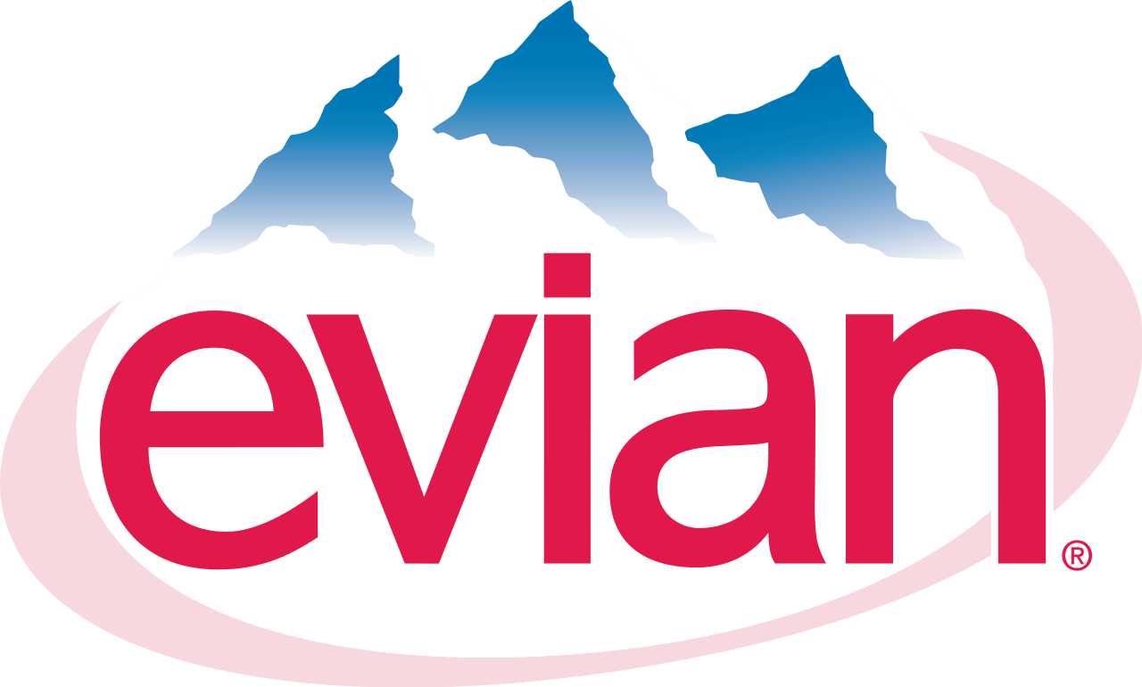 Download - Evian Water Logos (1280x770), Png Download
