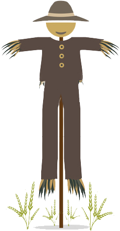 Scarecrow Clipart Indian - Scarecrow India (302x497), Png Download