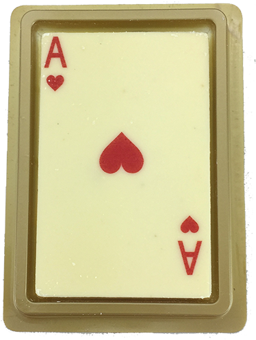 Chocolate Card Ace Of Hearts - Card Game (1000x1000), Png Download