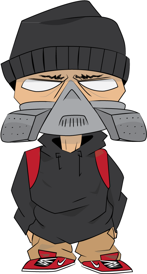 Graffiti Characters To Make Your Graffiti More Alive - Vector Graffiti Characters (542x959), Png Download