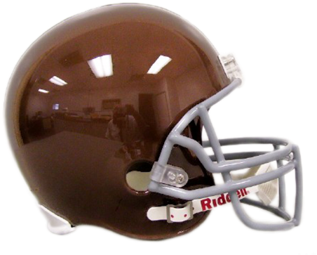 Green Bay Packers Throwback 1929 Full Size Deluxe Replica - Brown Football Helmet (475x429), Png Download