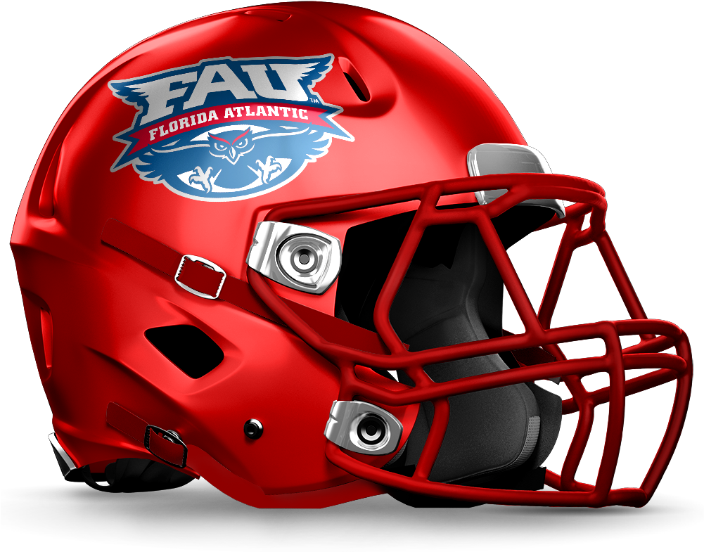 Florida Atlantic - Utah State Football Helmet (1000x800), Png Download