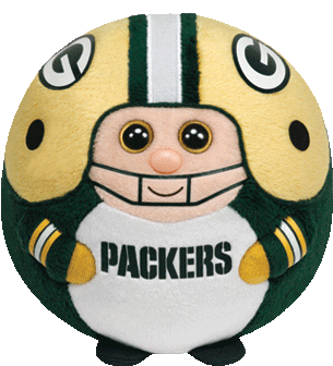 Ty Beanie Ballz Green Bay Packers - Nfl Ballz (350x350), Png Download