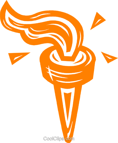 Olympic Torch - Tochas De Fogo Png (398x480), Png Download