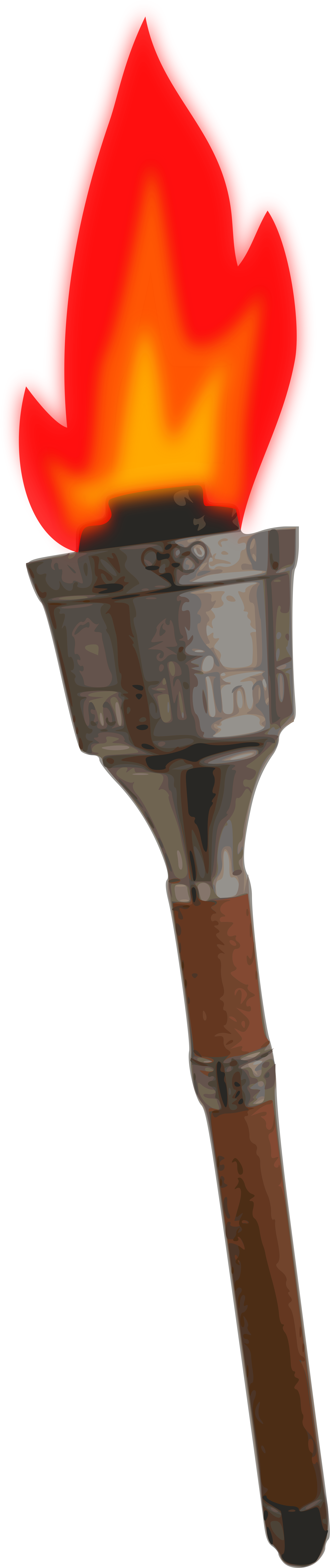 Open - Olympic Torch Svg (2000x8162), Png Download