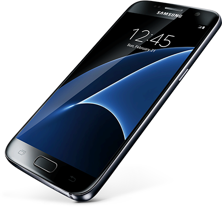 Skew - Samsung Galaxy S7 - 32 Gb - Black Onyx - Unlocked - (565x570), Png Download