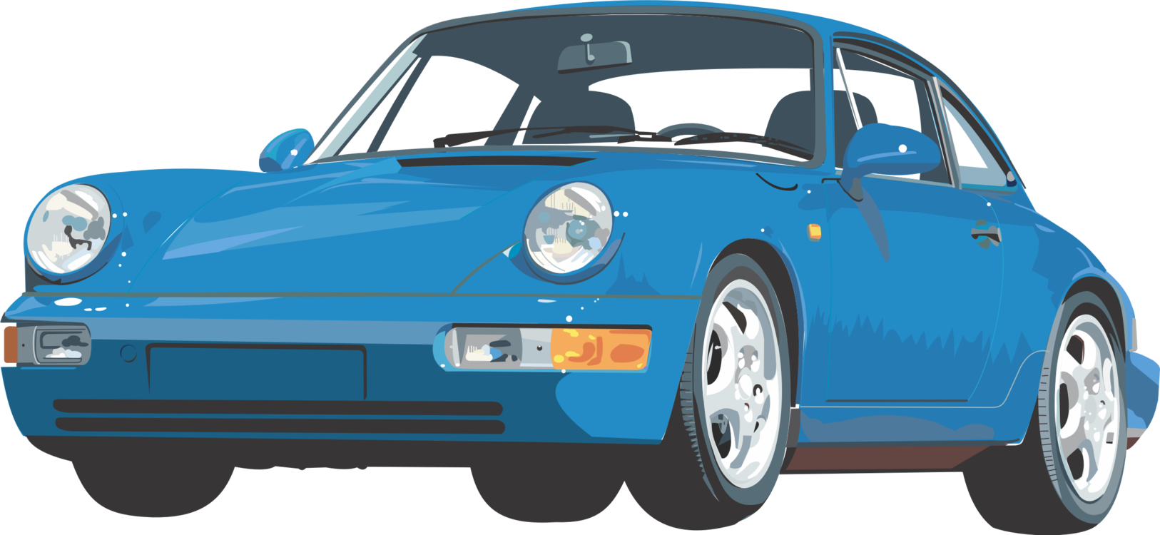 Porsche 911 Car Ruf Ctr Porsche - Sports Car (1626x750), Png Download