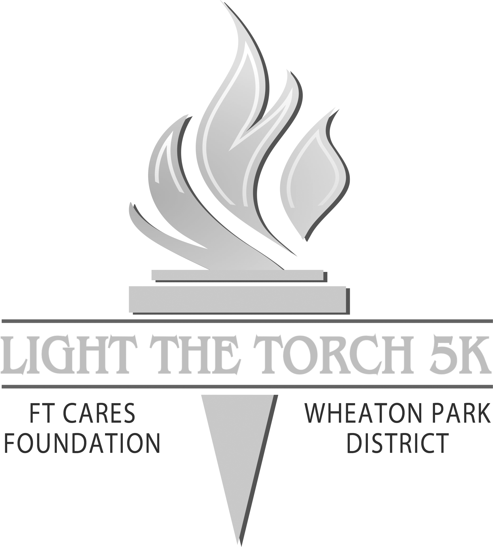 Ft Cares Light The Torch 5k Run/walk - Corkscrew And Canvas (1935x1904), Png Download