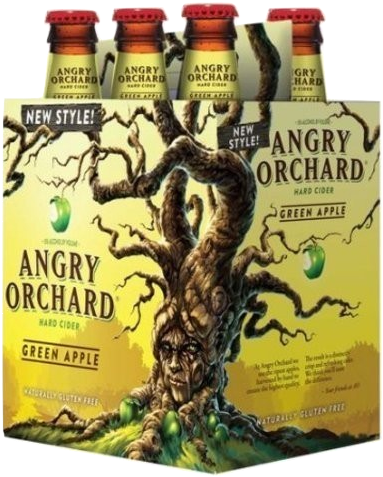 Angry Orchard Green Apple Beer - Angry Orchard Ciders (419x479), Png Download