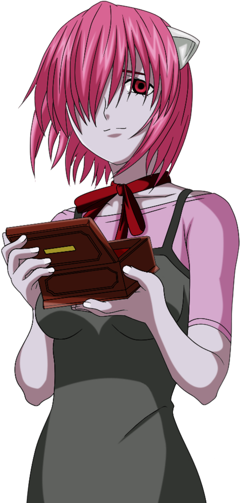 Lucy Elfen Lied By Zeroxis-d347dc0 - Elfen Lied Personajes Lucy (753x1060), Png Download