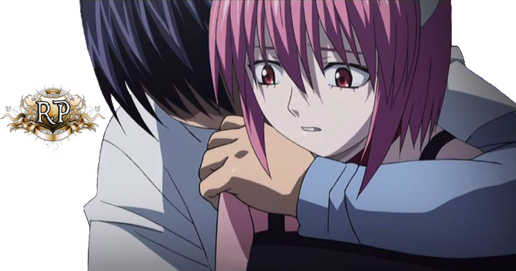 Render - Lucy - Elfen Lied - Elfen Lied Lucy And Kouta (746x392), Png Download