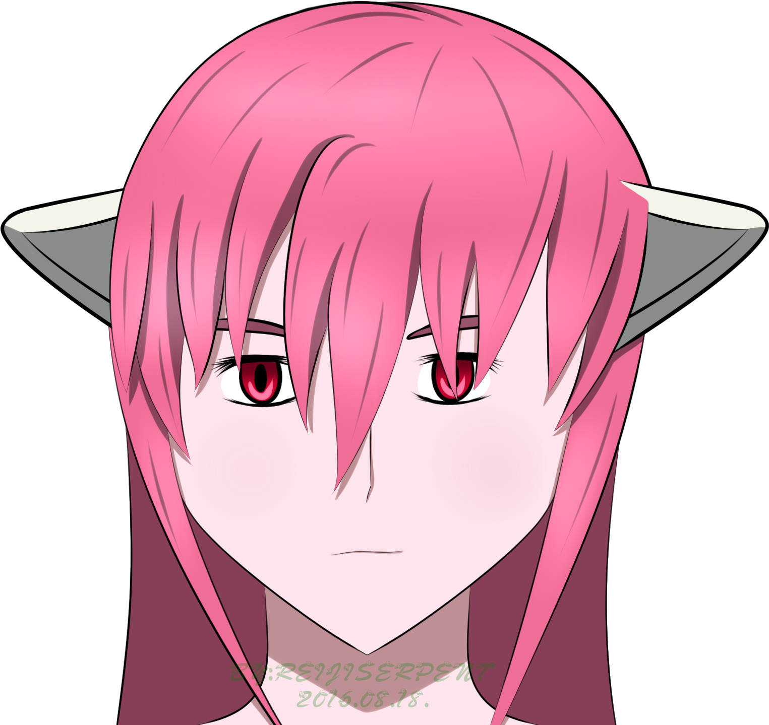 Elfen Lied - Lucy - Anime (2000x1500), Png Download