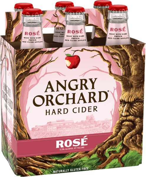 Angry Orchard Rose Canada (495x600), Png Download