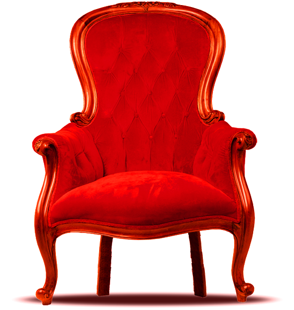 Red Vintage Fashion Chair Png - Chair (1024x932), Png Download