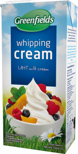 Whipping-cream - Greenfields Milk (254x500), Png Download