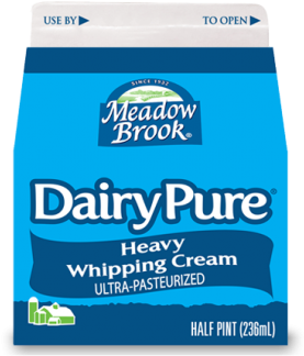 Meadow Brook Dairypure Heavy Whipping Cream - Dairy Pure Heavy Cream (547x900), Png Download