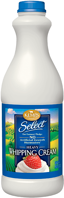 Select Whipping Cream - Kemps Select Heavy Whipping Cream 1 Pt. Carton (300x660), Png Download