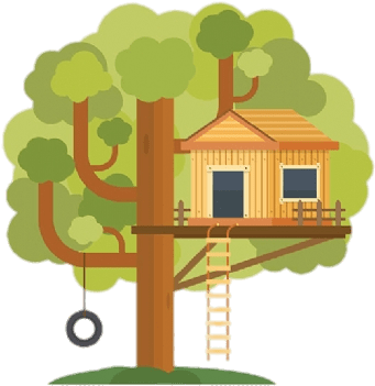Treehouse Vector (400x400), Png Download