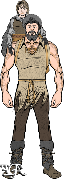 Bran Stark And Hodor - Bran Stark (216x604), Png Download