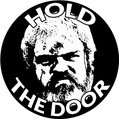 Hodor Button For Elevators - Hodor Logos (425x425), Png Download