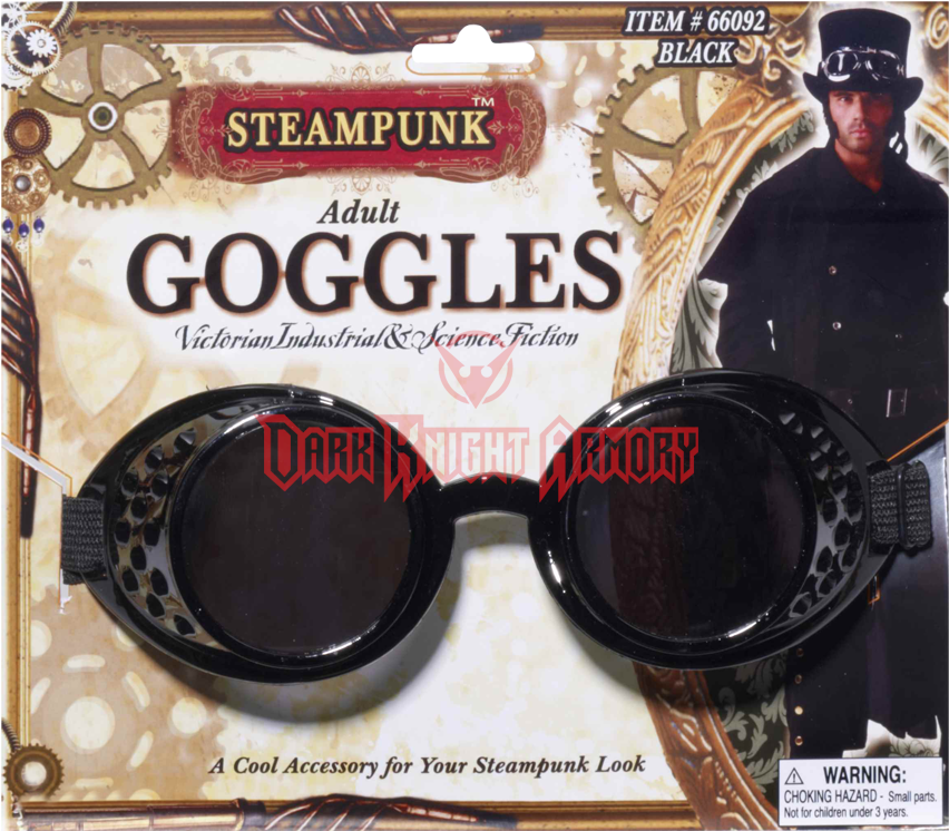 Forum Novelties Steampunk Black Goggles (862x862), Png Download