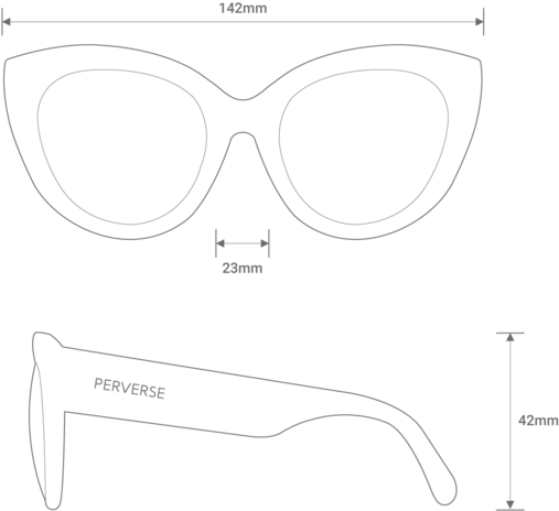Dahlia Oversized Cat Eye Sunglasses - Line Art (600x600), Png Download