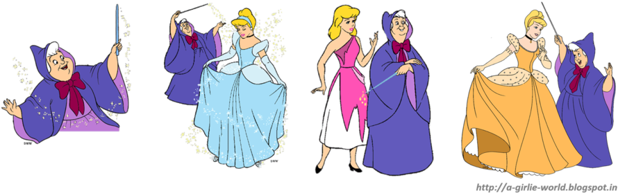 Download Fairy Godmother Cinderella Clipart Fairy Godmother - Cartoon (900x288), Png Download