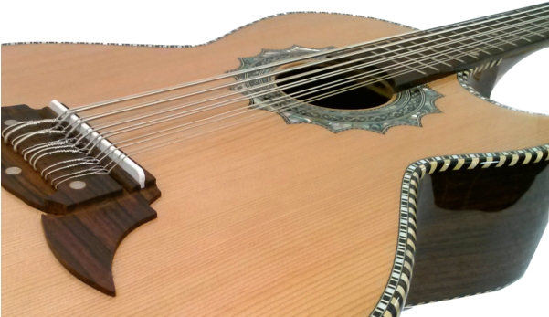 Paracho Elite Presidio Bajo Sexto - Indian Musical Instruments (600x371), Png Download