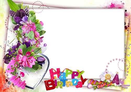 Bright Birthday Card - Elegant Happy Birthday Background (500x353), Png Download