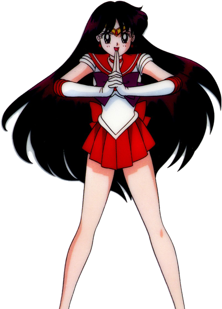 Sailor Mars - Mars Sailor Moon (900x1115), Png Download